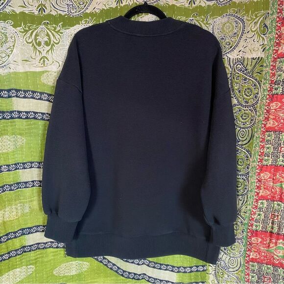 Varley Black Mae Boyfriend Ottoman Sweatshirt Size Small Amazing Condition - Picture 11 of 15